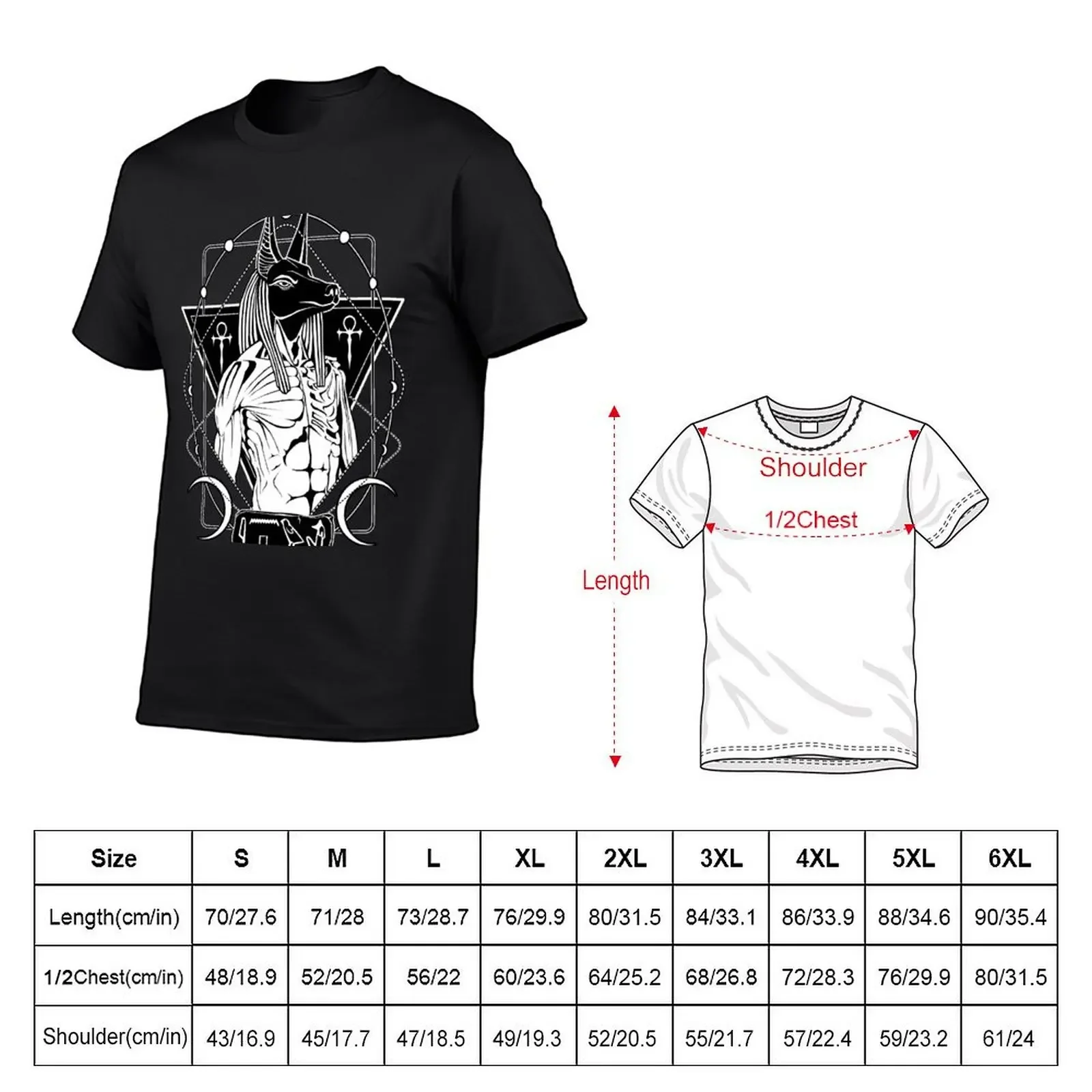 ANUBIS - God of afterlife and mummification T-Shirt anime tshirt blacks cotton graphic tees man t shirt compression shirt men