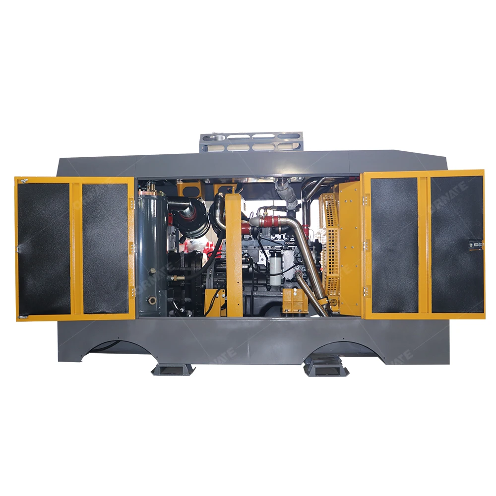 Wholesale Price Outstanding Flexibility Direct Drive Portable Diesel Lubricated Screw Air Compressor With PLC For Drilling Rig
