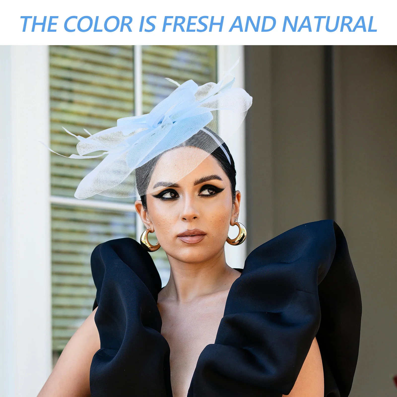 

Сетчатый женский головной убор-чародей, легкая оранжевая шляпа для чаепития для свадьбы, банкета, косплея, аксессуар для волос