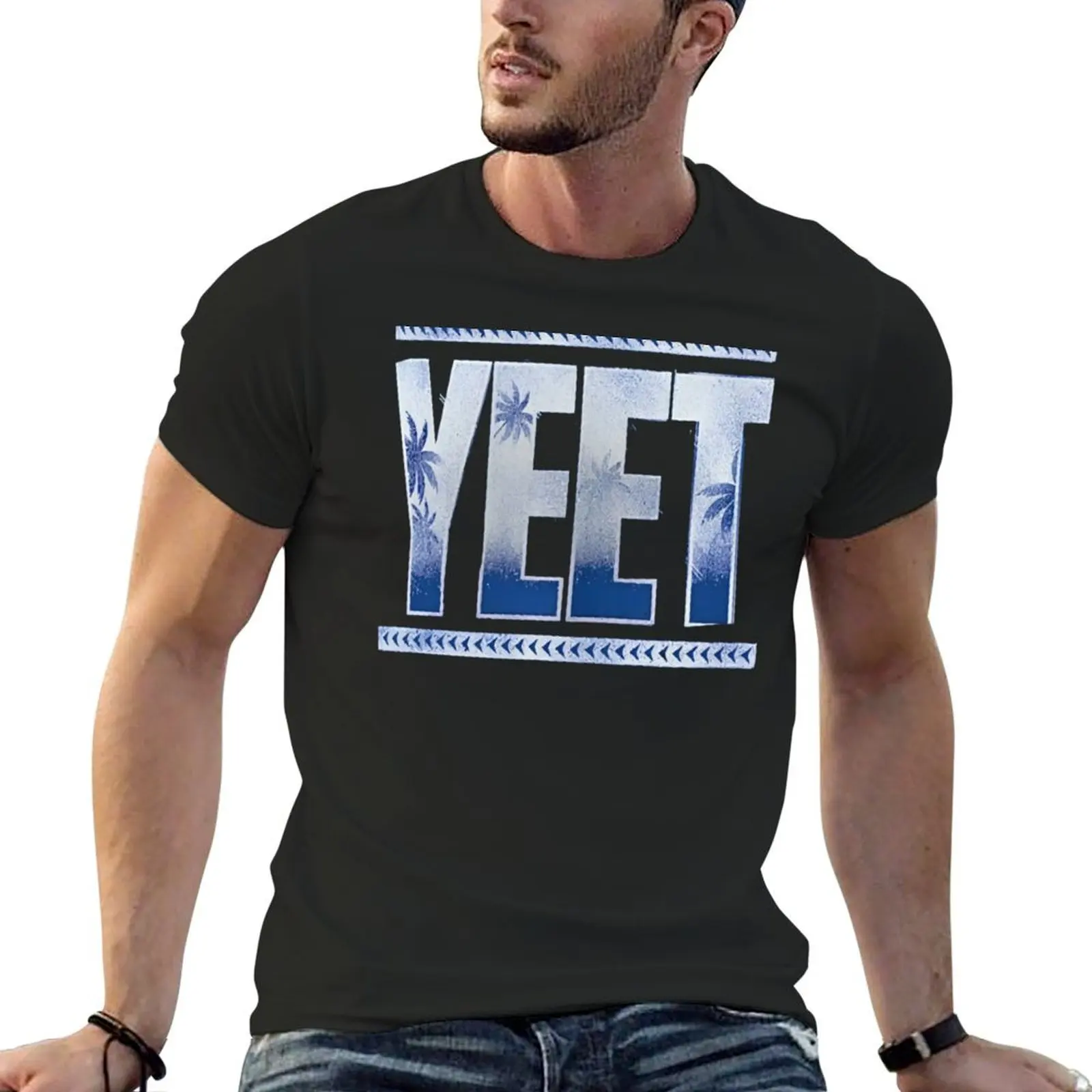 2024 Summer Men Wrestler Jey Uso Yeet Printed T-shirt Casual  Street Sports Top Oversized Edition Aesthetic Unisex Tee Clothing