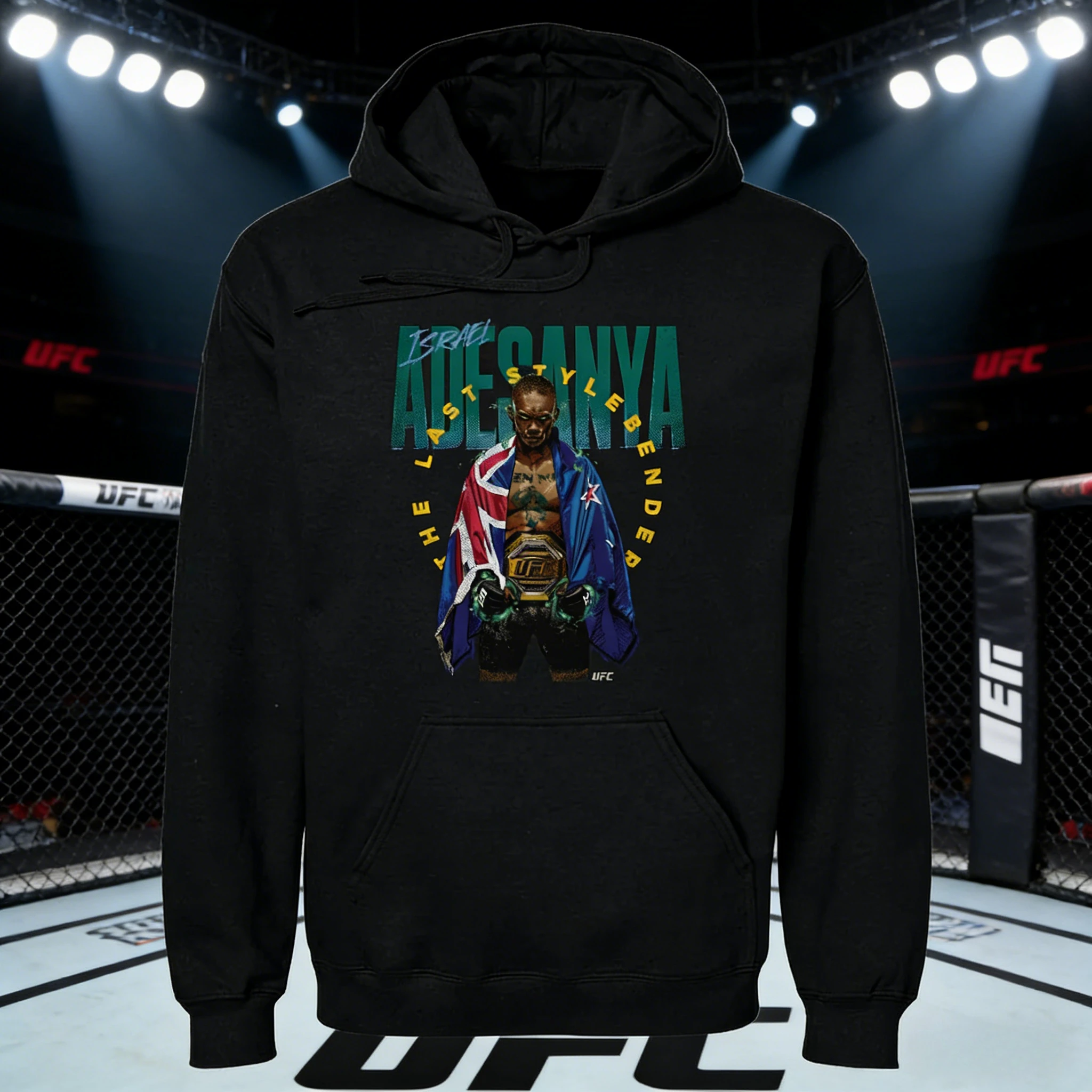 

Осень/зима 2026, UFC, Израиль, Adesanya, боевая толстовка с рисунком, женская модная свободная повседневная хлопковая теплая толстовка, пальто унисекс