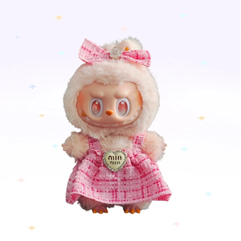 

Mini Doll'S Clothes Outfit Accessories For Korea Kpop Exo 15-17cm Labubu Idol V1 V2 Overalls set Clothing Gift