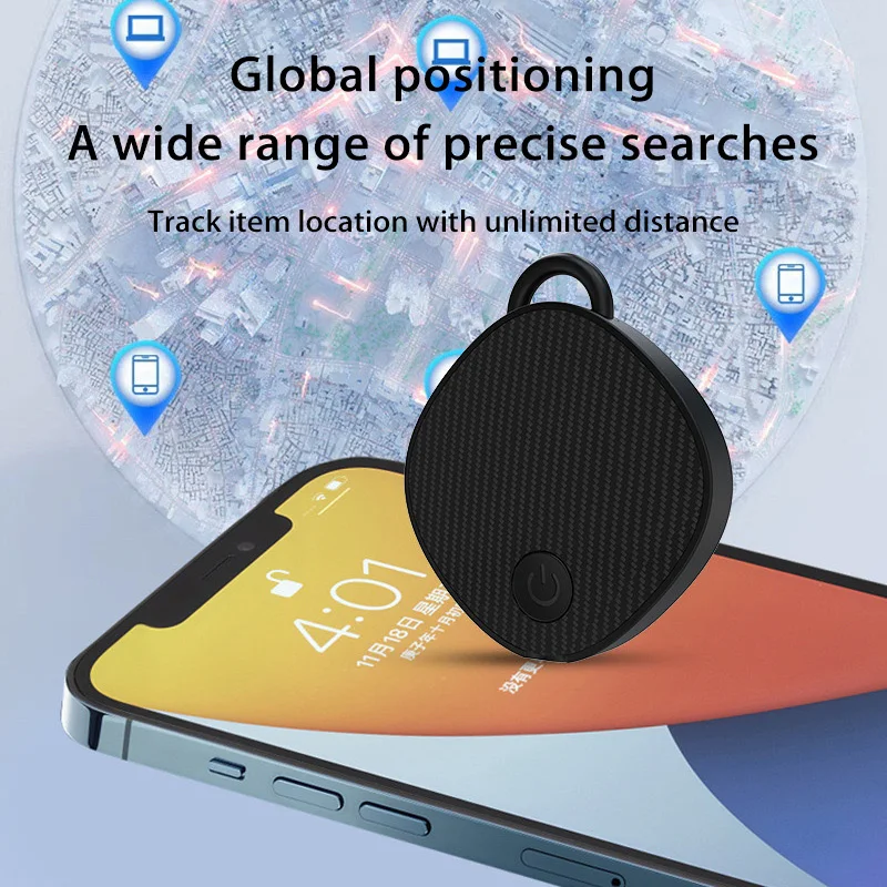 Xiaomi dompet anak-anak, pencari lokasi Mini portabel Bluetooth Airtag Tracker, dompet pencari lokasi Anti hilang