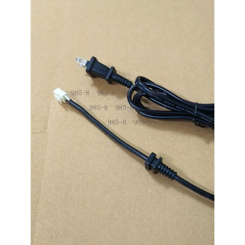 Certified 2-Pin Power Cord, 2×0.75mm² Full Copper Core, Buckle Terminals, Flexible Flame Retardant Cable