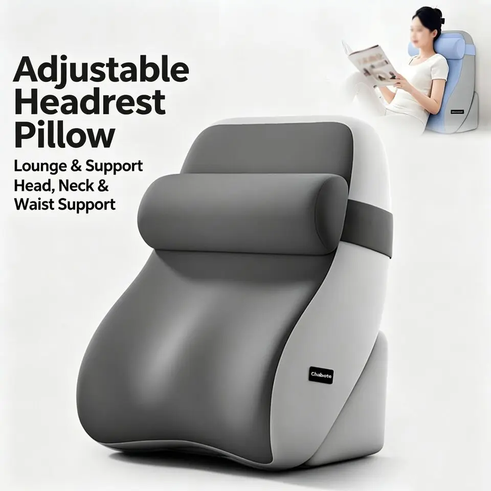 New Modern Minimalist Memory Foam Bed Headrest Pillow Back Neck Support Three-Piece Set Adjustable Backrest Maternity