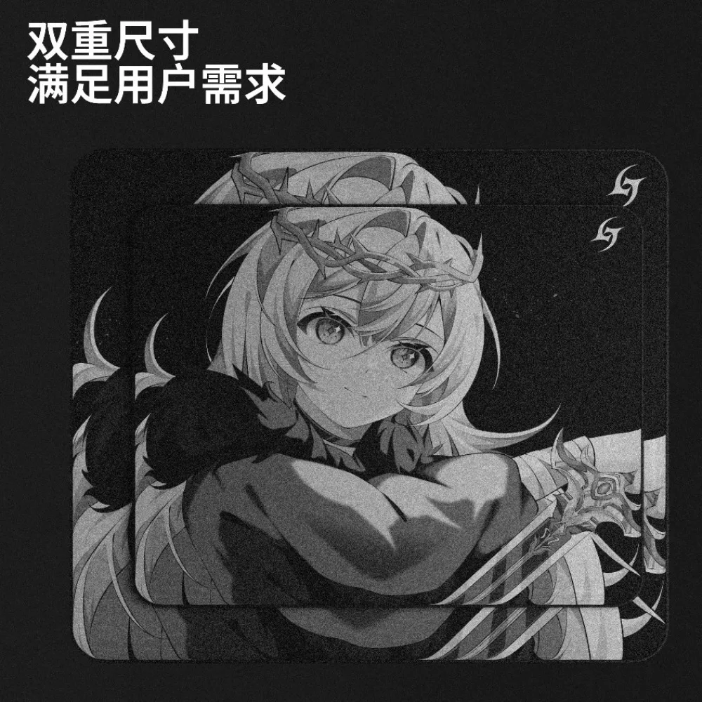 Aimstar Gentian V2 Custom Mouse Pad Original Anime Girl Smooth Lock Edge E-sports Gamer Non-Slip Pad Gaming Accessories Gift