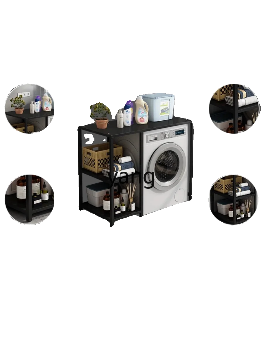 

tgf Washing Machine Rack Balcony Sunscreen Roller Stainless Steel Kitchen Rack