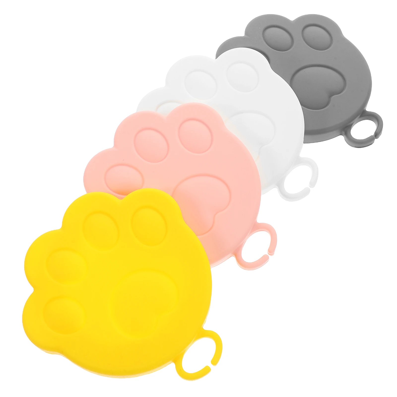 

4 Pcs Silicone Fresh Cover Reusable Sealing Lids for Food Cans Pet Dog Cat Kitten Beer Drink Mug Cup Stopper Cap
