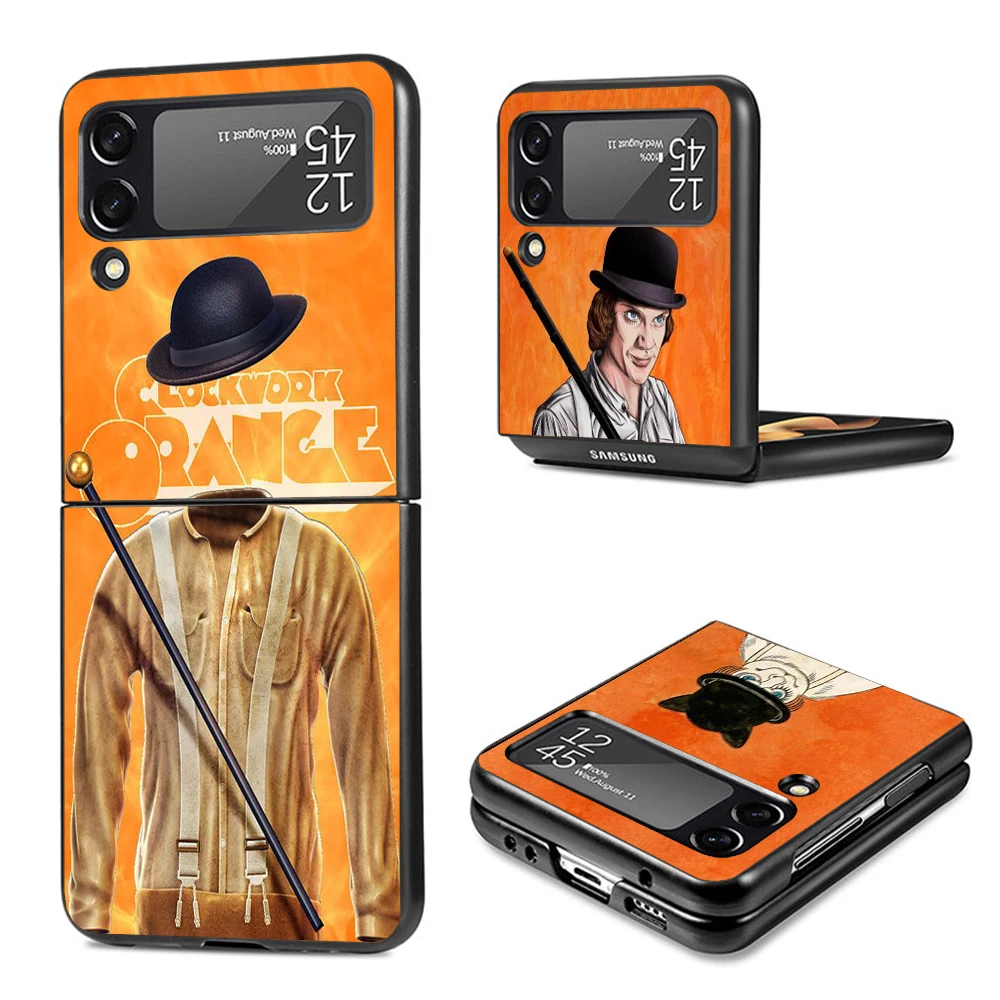 A Clockwork Orange Film Phone Case For Samsung Galaxy Z Flip3 Flip4 Flip5 Flip6 PC Shell For Z Flip 3 4 5 6 Hard Folding Art Cov