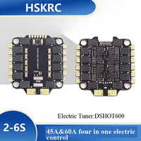 45A 60A 4-in-1 BLHeli_S DSHOT600 2-6S quadcopter 4-in-1 electronic speed controller F450 quadrotor