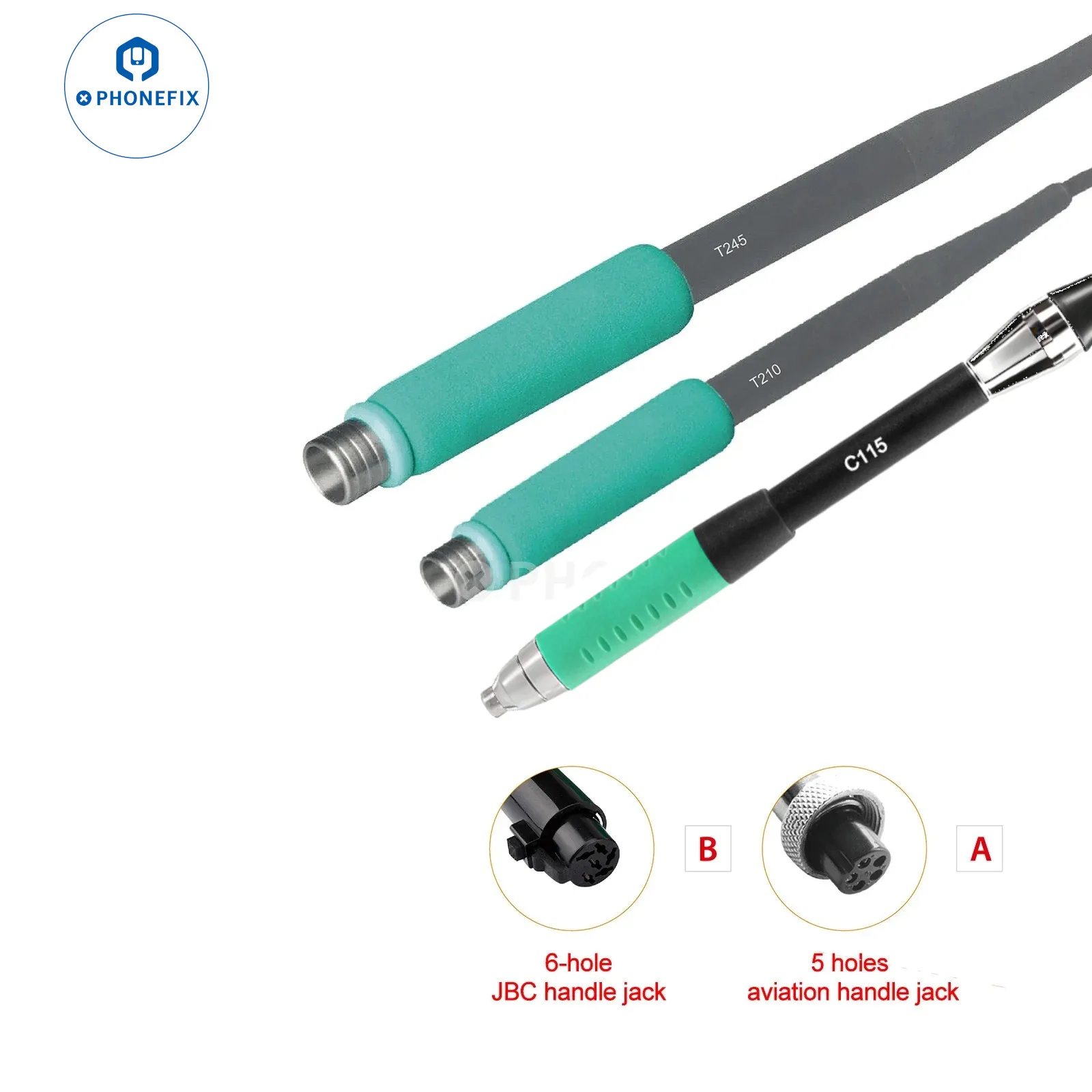 

Ручка для паяльника T210/T115/T245, 5/6 отверстий