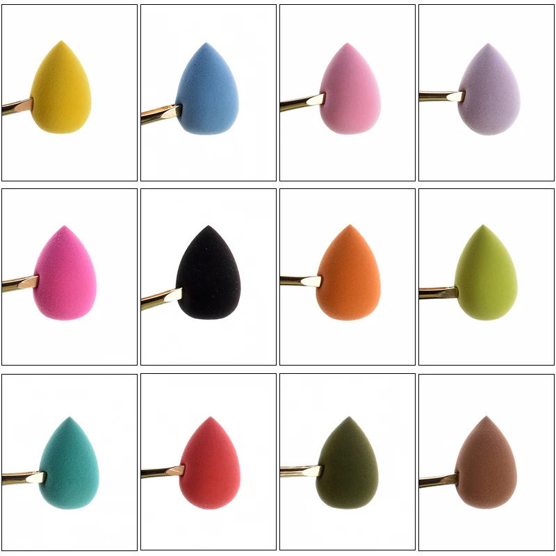 50Pcs Mini Makeup Sponge Makeup Blender Cosmetic Puff Small Beauty Egg Cushion Foundation Powder Sponge Beauty Tool Accessories