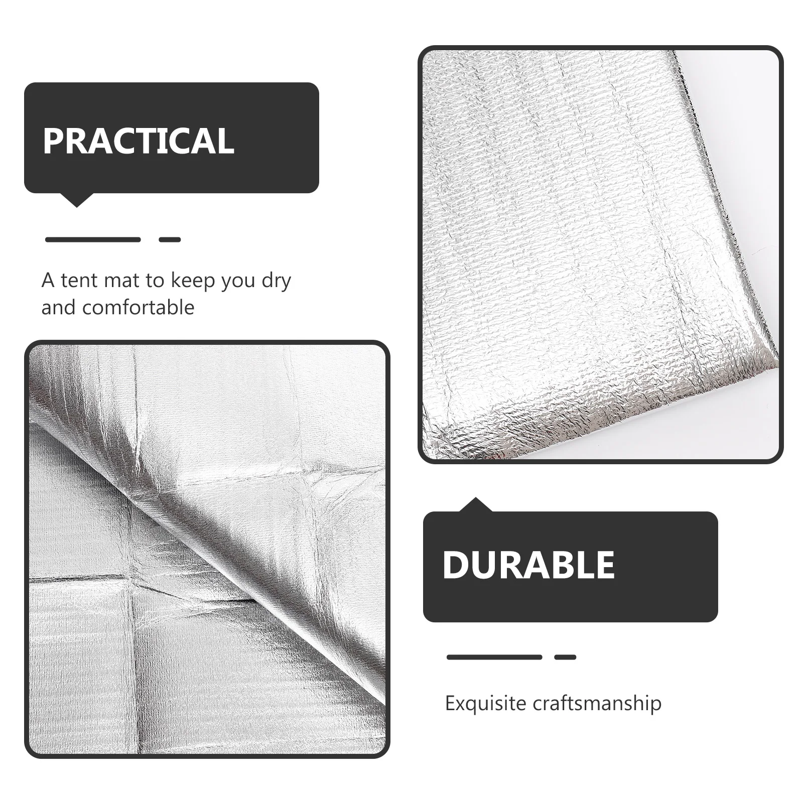 

Waterproof Aluminum Film Picnic Pad Outdoor Camping Blanket Beach Mat Large Thickened Portable Seat Cushion For Hiking Festival