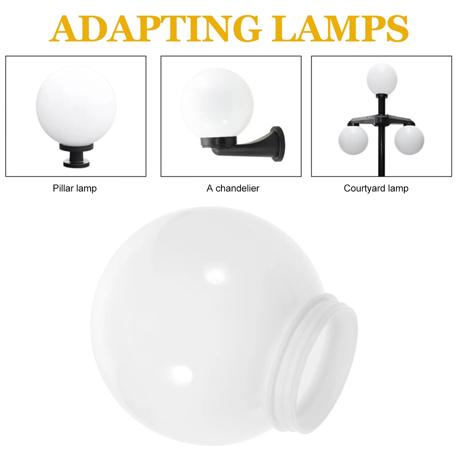 Ball Lampshade Floor Light Wall Globe Replacement Outdoor Post Cover for Covers Patio Lights