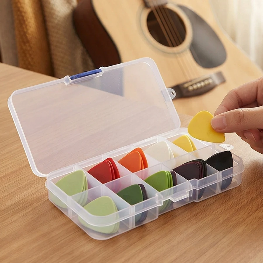 30/40/50pcs Guitar Picks 0.5mm Solid Color ABS Pick, Fits Guitar Ukulele Bass, Musical Instrument Performance Accessories, Boxed