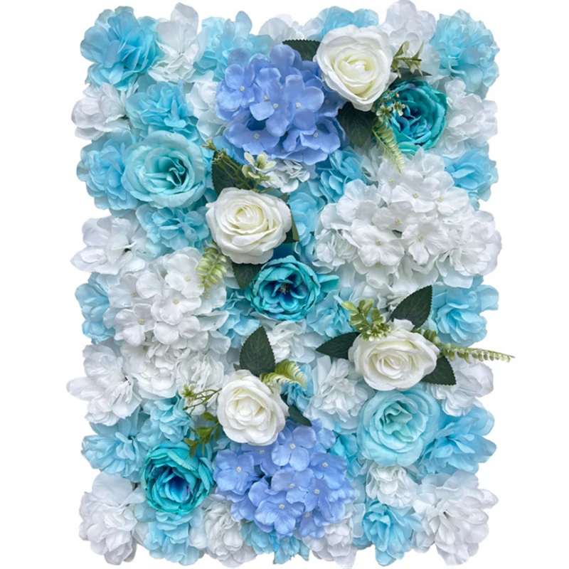 

New Silk Rose Flower Wall Panels DIY Wedding Decoration Wall Artificial Flowers Decor Birthday Party Background Fake Flower