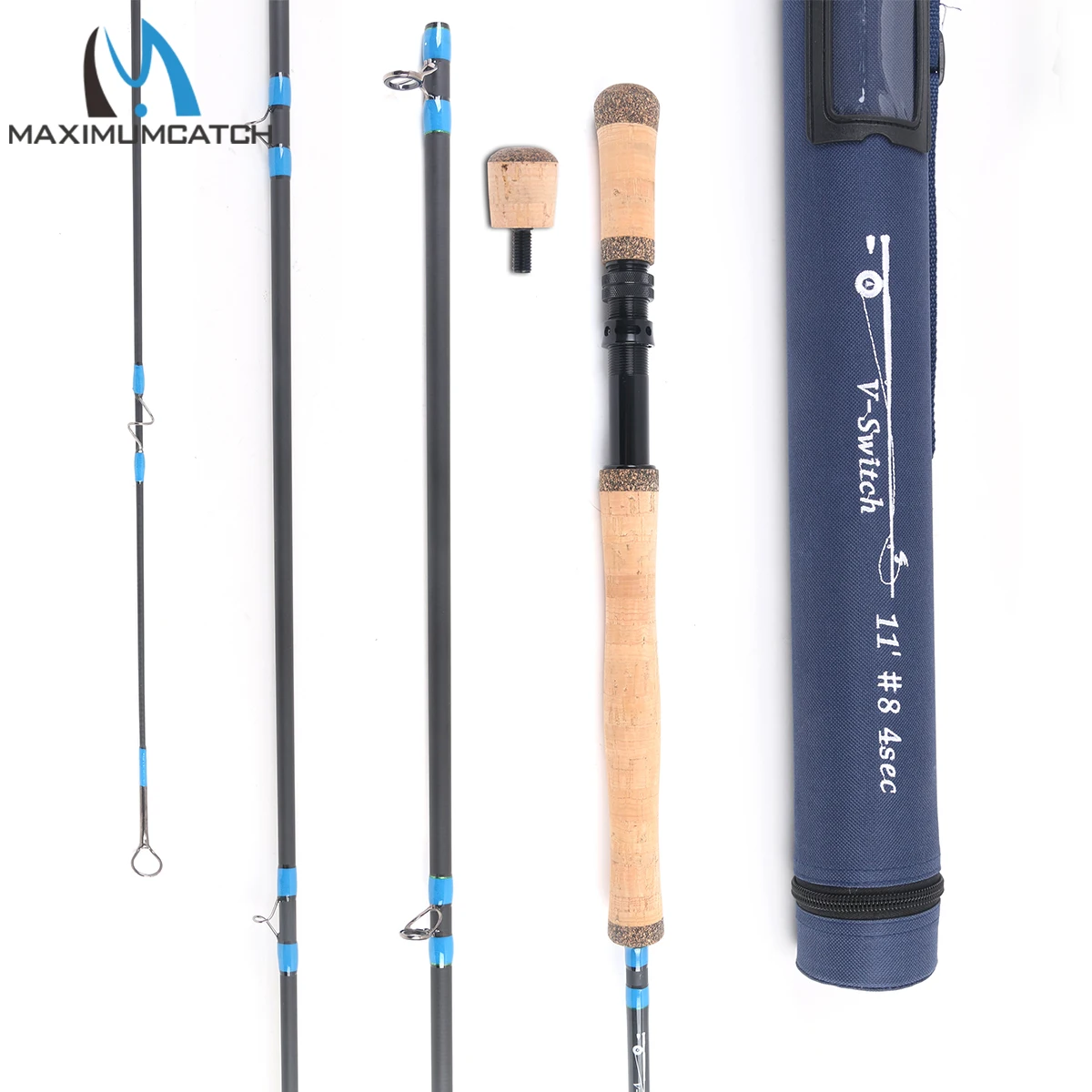 Maxcatch Switch Fly Fishing Rod 10'6/10'9/11/11'6 4-9WT with Switchable Fighting Butt Two-Handed Fly Rod with Tube for Travel - AliExpress 18 Maxcatch Switch Fly Fishing Rod 10'6/10'9/11/11'6 4-9WT with Switchable Fighting Butt Two-Handed Fly Rod with Tube for Travel - AliExpress 18