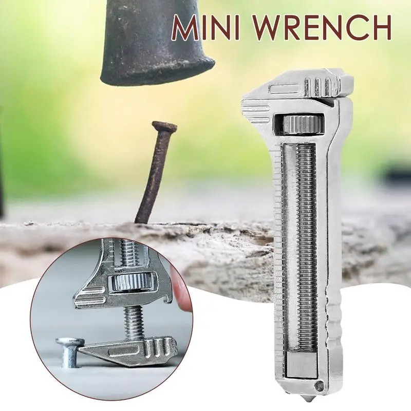 Mini Wrench Pocket Portable Multitool Spanner Tools For Outdoor Camping Compact Titanium Multifunctional Cutting Tools