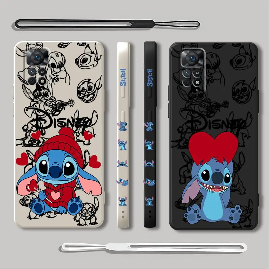 Disney Stitch Cartoon Phone Case for Xiaomi Redmi Note 12 Pro Plus 9T 9S 8 9 13 10 Pro 12S 11S 11 Pro 5G 10 10T Silicon Cover