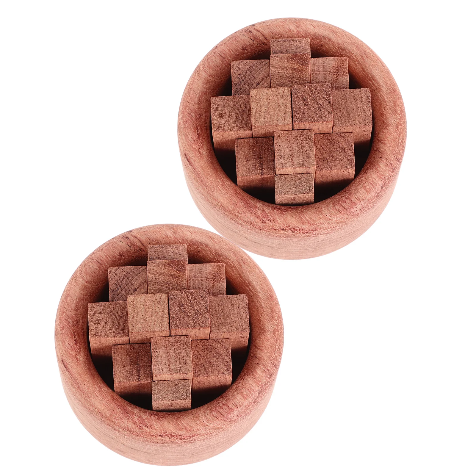 

2Pcs Natural Wood Essential Oil Diffuser Portable Aromatherapy Diffuser Block for Home Car Office Desk Bedroom Fragrance