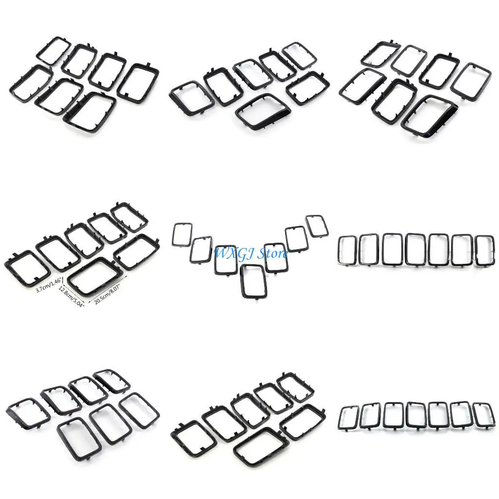 

37JE Upper Mesh Frame Grille Grill Insert Vent Bezel for 2017-2021