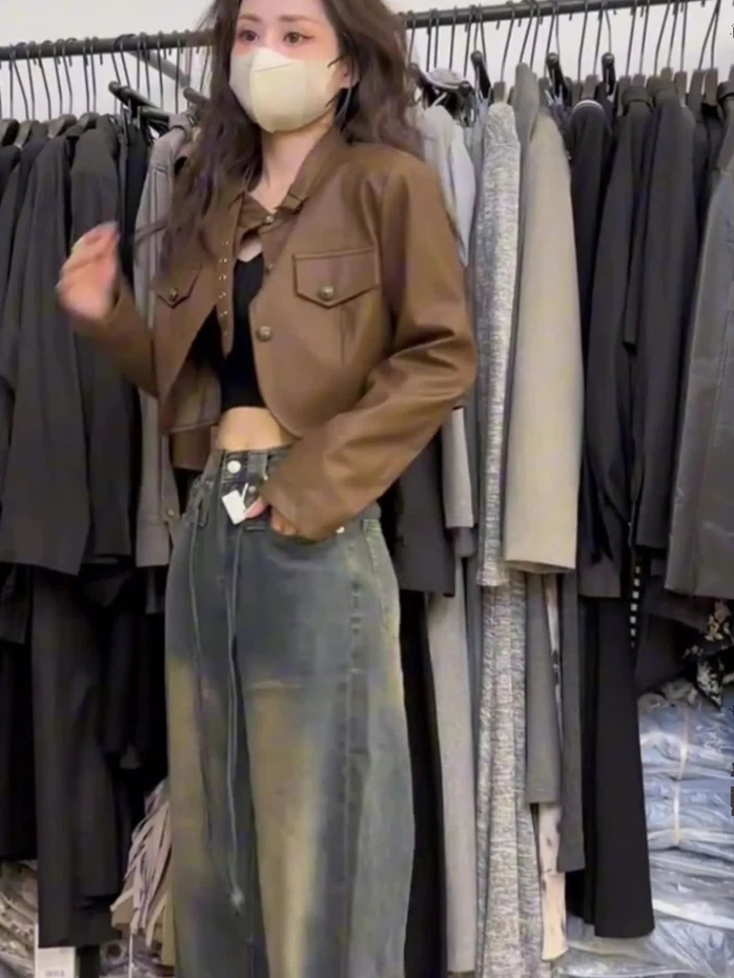 Manteau matelassé en cuir pour femme, style automne-hiver, nouvelle collection, grande taille, sensation haut de gamme, pour le quotidien