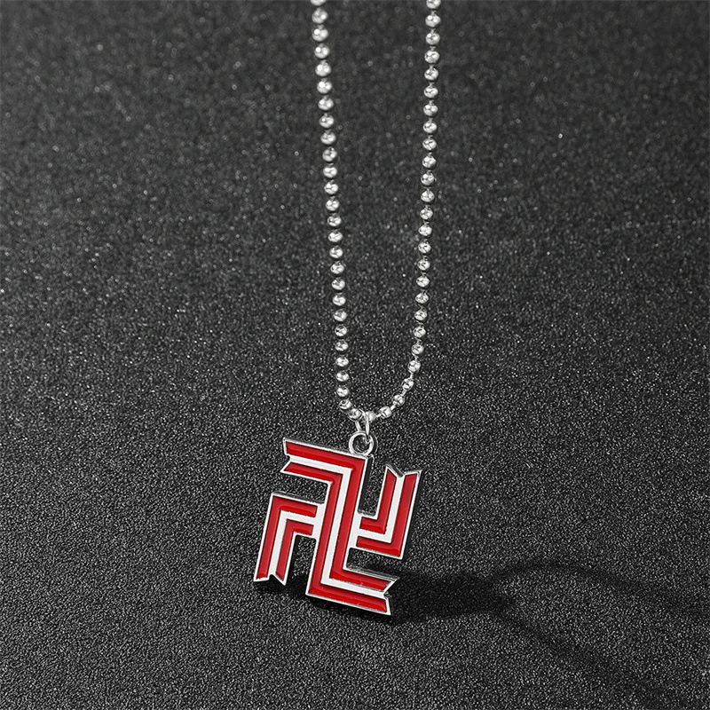 

Hot Anime Tokyo Revengers Tokyo Manji Gang Logo Accessories Red Symbol Double Sided Accessories for Women Men Fans Gifts
