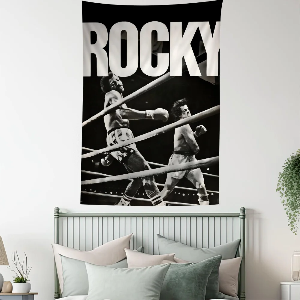 Rocky Balboa Boxing Fitness Hanging Bohemian Tapestry Hanging Tarot Hippie Wall Rugs Dorm Japanese Tapestry