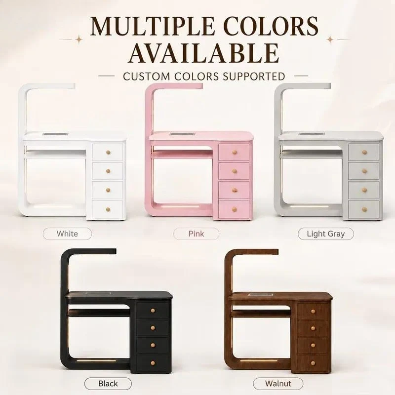 Professional Nail Art Table Salon Furniture Manicure Workbench Station Desk Beauty Equipment