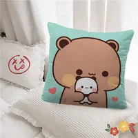 Anime Pillow Bubu Dudu Decorative Pillows for Sofa Pillowcase 40x40 Pilow Cases Cushion Cover 45x45 Fall Decor Car Decoration