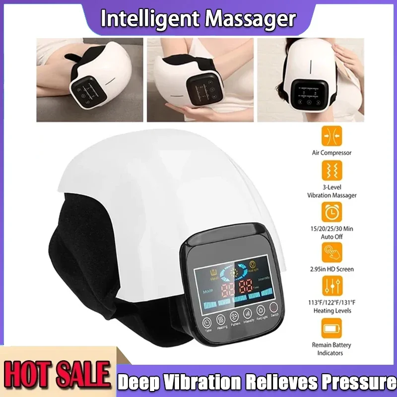 التدفئة جهاز تدليك الركب ضغط الهواء الاهتزاز العلاج الطبيعي أداة تدليك الركبة إعادة التأهيل لتخفيف الآلام الكهربائية الأشعة تحت الحمراء #1