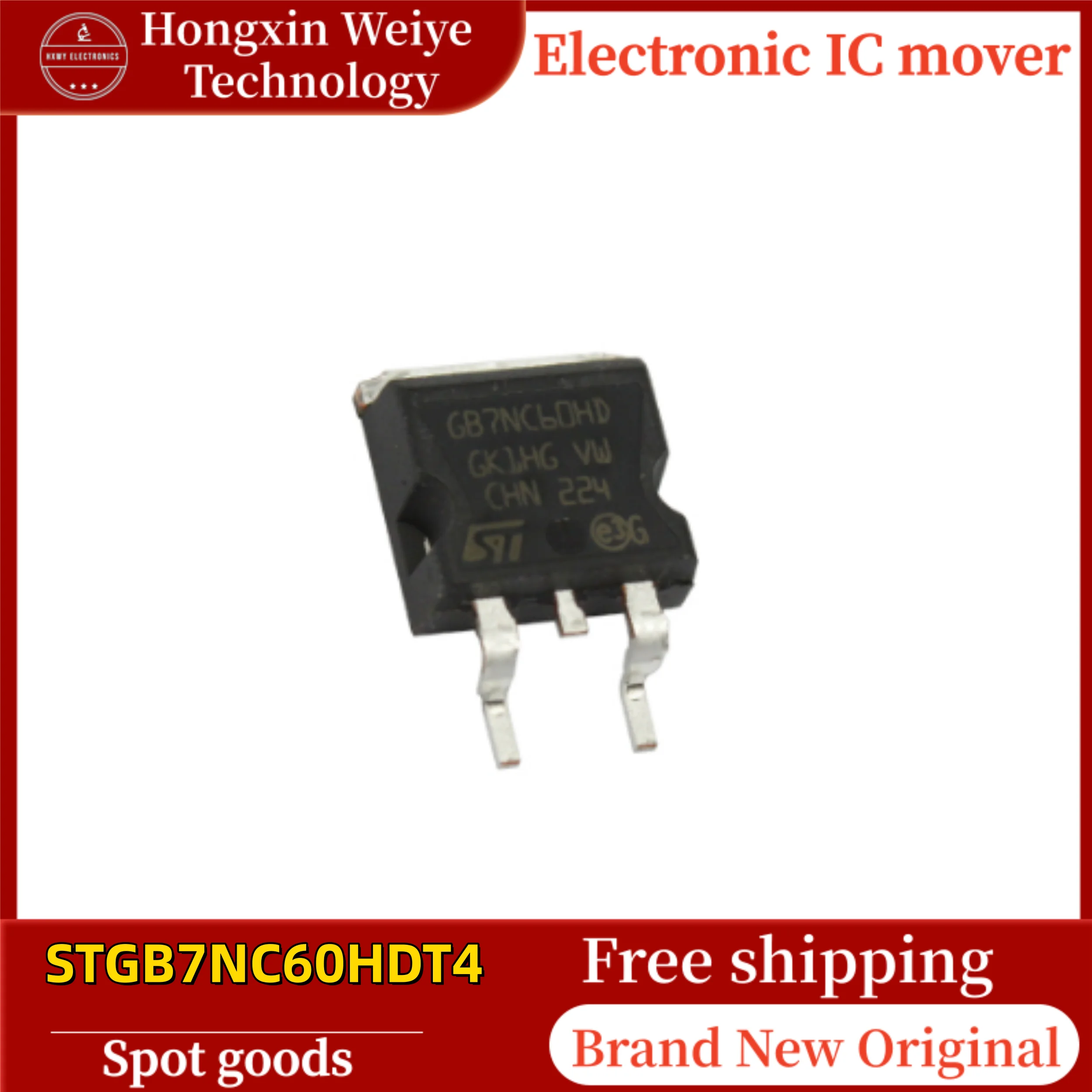 5/10 PCS STGB7NC60HDT4 STGB7NC60 TO-263 IGBT 600V 25A Brand New In Stock