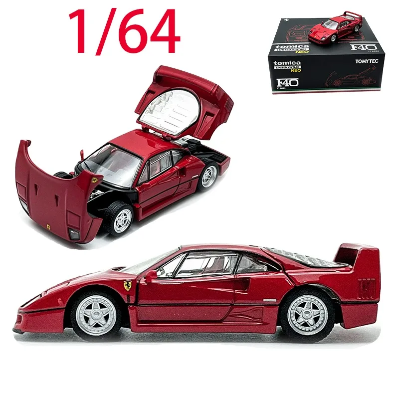 TLV TOMYTEC دييكاست 1/64 مقياس فيراري F40 1989 سبيكة سيارة نموذج لعب للأولاد هدية جمع هدية عيد الميلاد #1