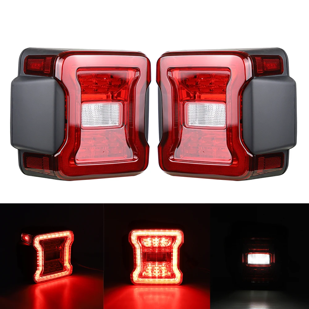 

LED Tail Lights Rear Brake/Reverse Light for Jeep Wrangler JK 2007-2017 USA Version