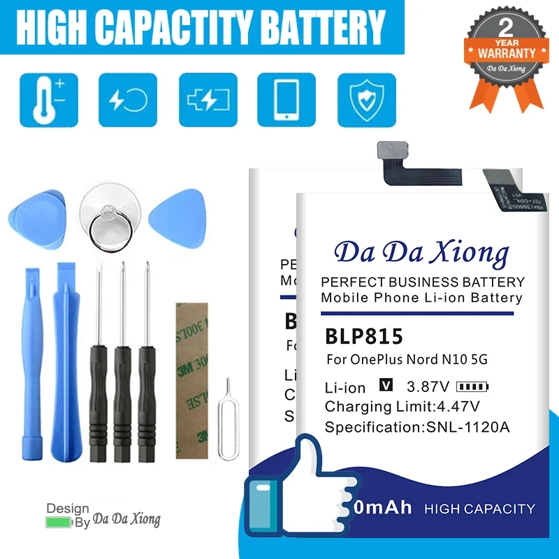 

New BLP829 BLP827 BLP861 BLP607 BLP815 Battery For OPPO OnePlus Nord 9 10 X 1+X Nord2 E1001 5G + Free Tools