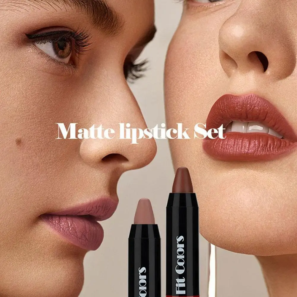 Matte Brown Lipstick Crayon Lipliner Pencil Cream Velvet New Makeup Lasting Outline Long Lip Liner Lip Tint Matte Contourin I9Y6