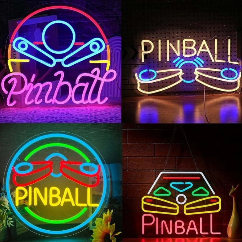 

Pinball Neon Sign Craftsmanship Premium LED for Vivid Glow Ideal for Game Rooms Bars and Arcades The Decor.