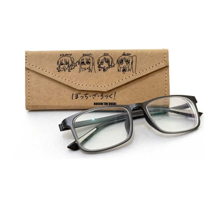 Foldable Kraft Paper Glasses Case Hand Drawn Cartoon Pattern Hard Glasses Storage Box, Portable Dual-use Sunglasses Pencil Stora