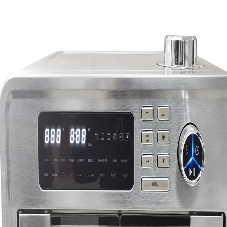 Grote Capaciteit Aardappelchips Stoom Rvs Lucht Friteuse Digitale Elektrische Lucht Friteuse Oven Ce