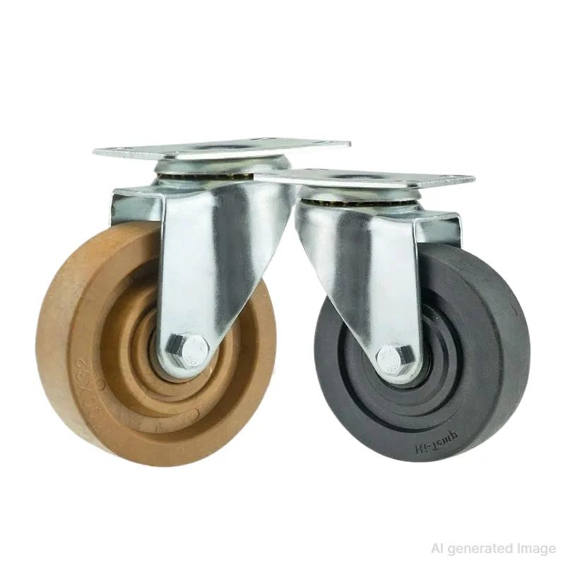 Medium universal 3 inch 4 inch 5 inch high temperature resistant casters 230-300 degree high temperature resistant wheels
