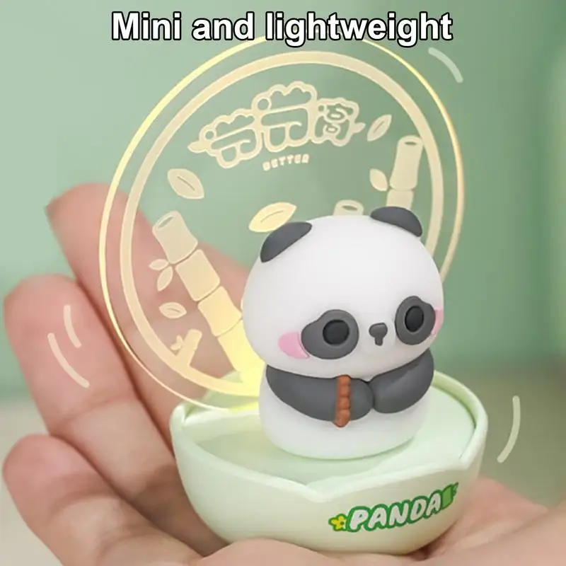 Cute Panda LED Night Light Cute Battery Operated Night Light Room Night Lamp Bedroom Timing Light Decoration Childrens Gifts