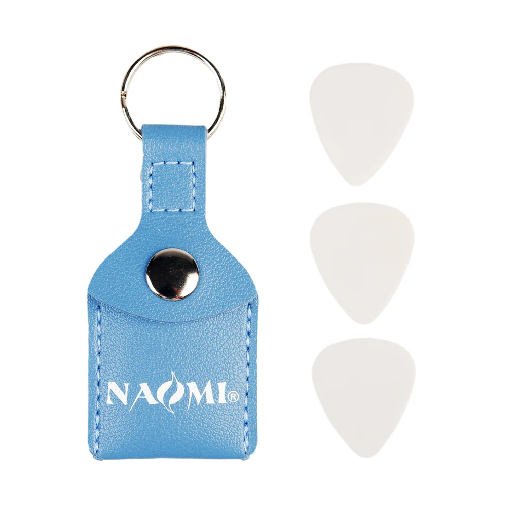 

NAOMI 3 Guitar Picks Guitar Picks Holder Plectrums Bag Mediator Bank PU Leather Gitar Guitarra Guitar Parts Accessories Key Ring