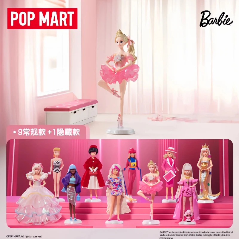

Подлинная серия POPMART в стиле Барби, слепая коробка, модные игрушки, модная загадочная коробка, настольный орнамент, модель для девочки, подарок на день рождения