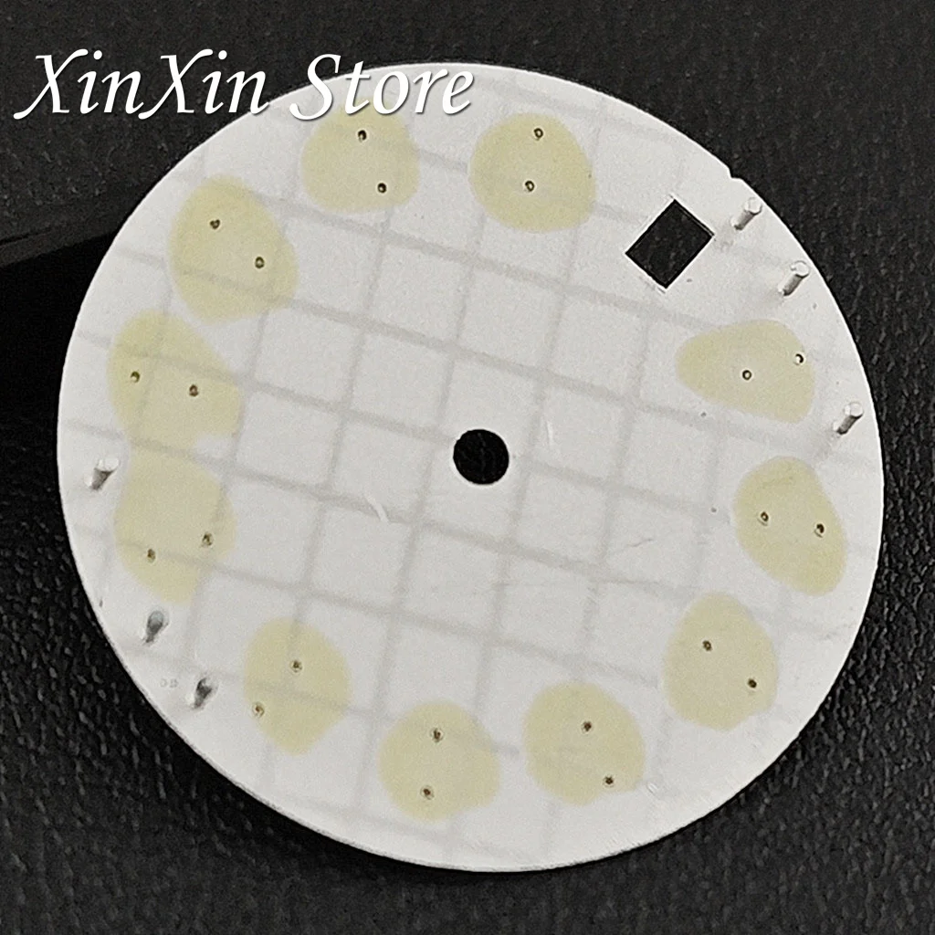 جودة عالية 28.5 مللي متر NH35 أمة الله ساعة الطلب المشارب سطح بسيط تاريخ واحد مع NH35 ساعة الأيدي لحركة NH35 NH36 4R