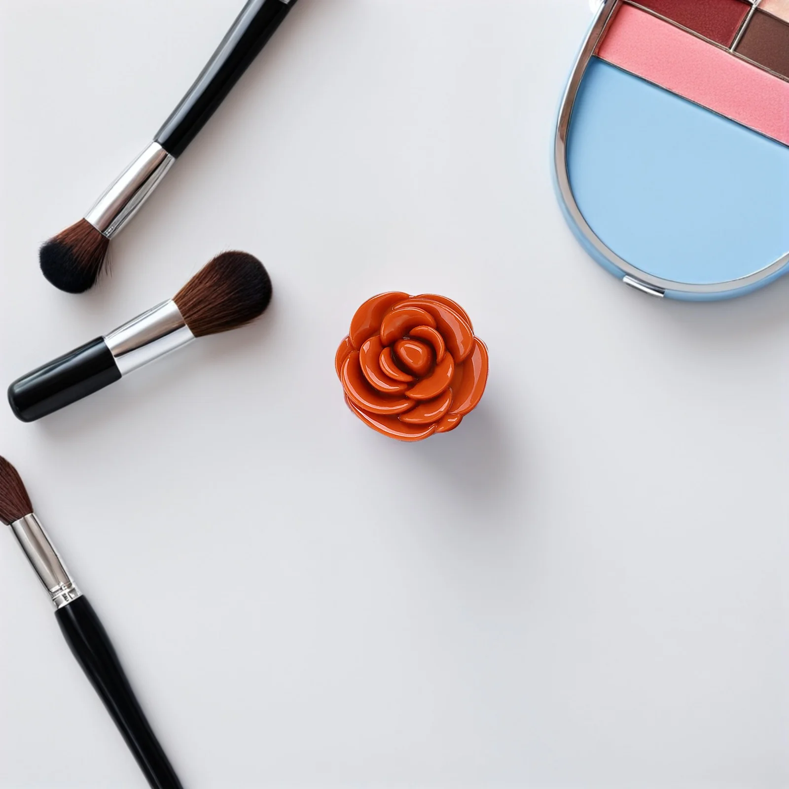 Contenitori vuoti a forma di fiore da 6 pezzi, ricaricabili, per rossetto, balsamo, fard, contenitori da viaggio per crema, contenitori da viaggio