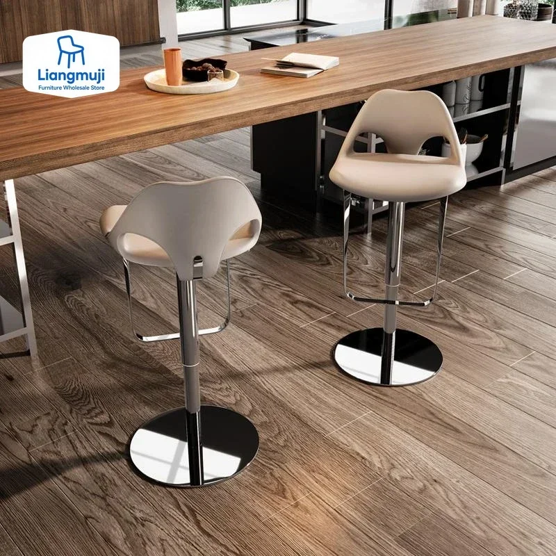 

Роскошный вращающийся барный стул с регулируемой высотой, персонализированные итальянские барные стулья, расслабляющая гостиная, табуреты, барная мебель