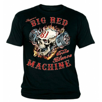 2025 Summer Men's Motorcycle Pattern T-shirt Supports 81 Spanish Big Red Machine Flame Design Cotton Casual Cyclist Fashion Top