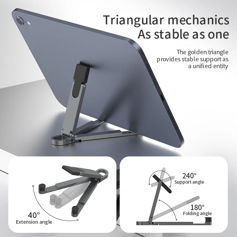Foldable Phone Stand Keychain, 360° Rotating Ring Holder Universal Portable Phone Grip for iPhone 16 15 14 Samsung Xiaomi view 6