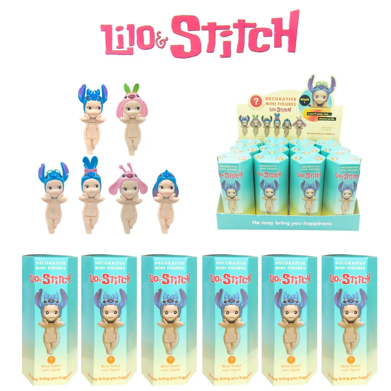 Sonny Angel Blind Box Stitch Series Anime Cartoon Collection Figures Ornaments Cute Dolls Children Christmas Custom Gift Toys