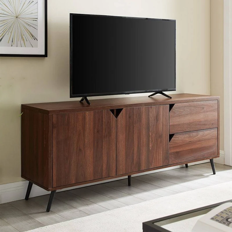 

xx-Modern Wooden TV Stand Cabinet Adjustable MDF LED Console Living Farmhouse Entry Dining Kitchen Office Outdoor Hall Bathroom^